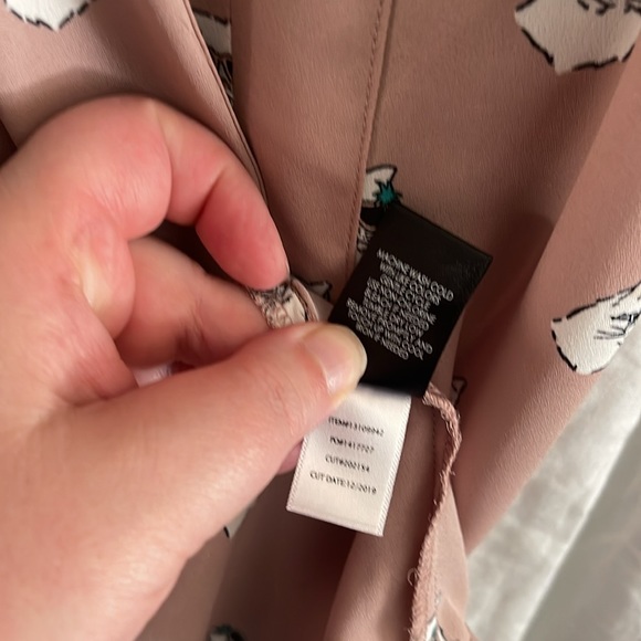 TORRID 5X cat print pink popover top dolman sleeves zip neck casual cute - Picture 6 of 8